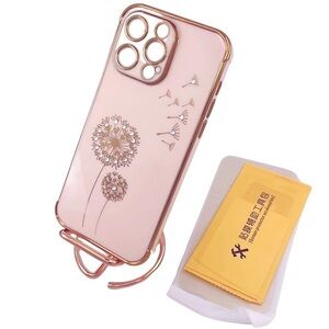 Dazzling Dandelion:‎ A Glamorous Phone Case for iPhone 14 Pro Max